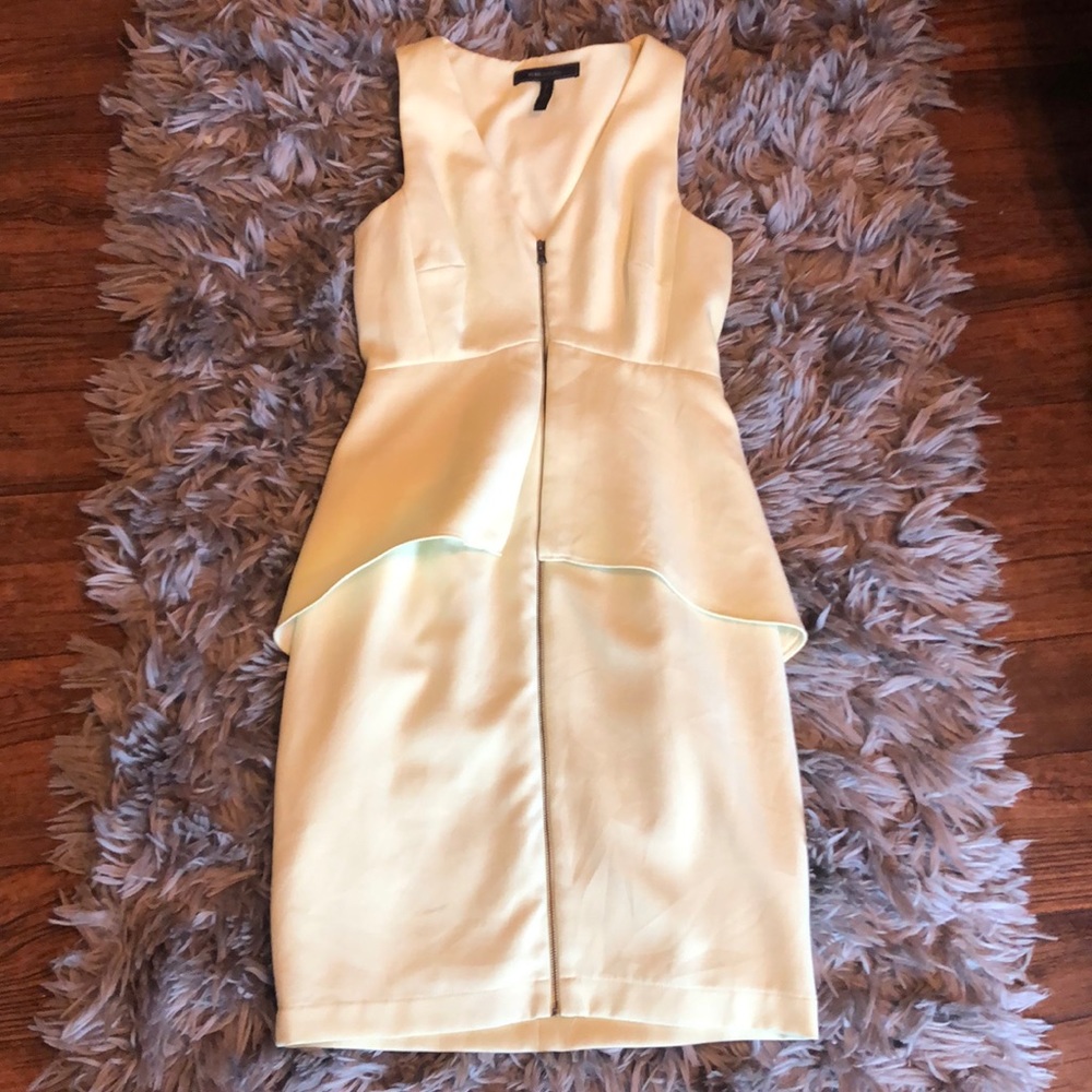 Bcbg generation full zip peplum dress